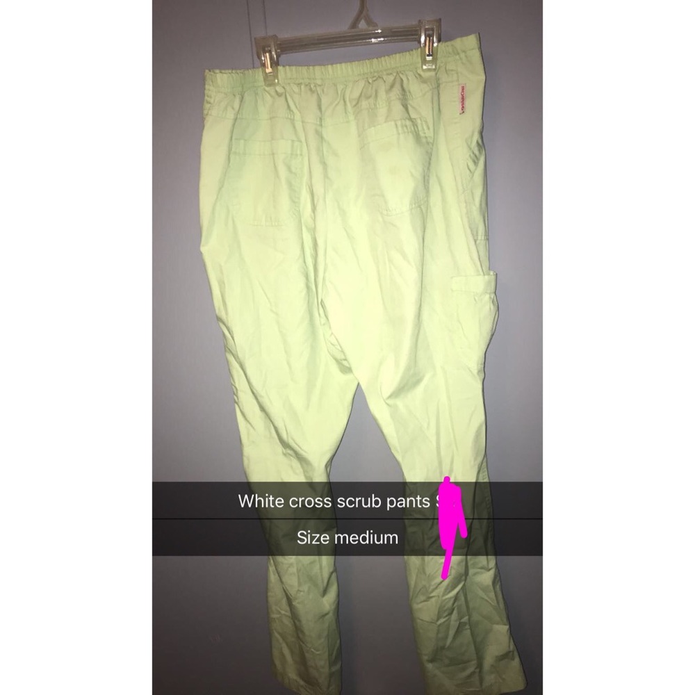 White cross scrub bottoms